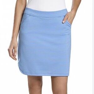 peter millar alice petal hem performance striped golf skort